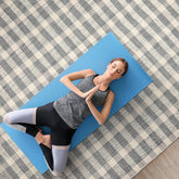 Multi Size Ivory Wool Plaid Flatweave Modern Rug by LoomBloom Hand Woven Oriental Style